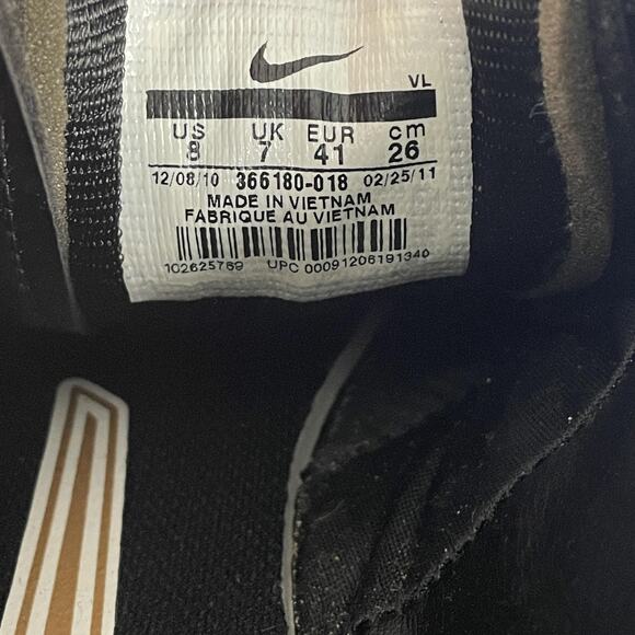 Nike Tiempo Legend III Soccer Shoes Mens Size 8 Black White Gold Firm Ground - Picture 14 of 14